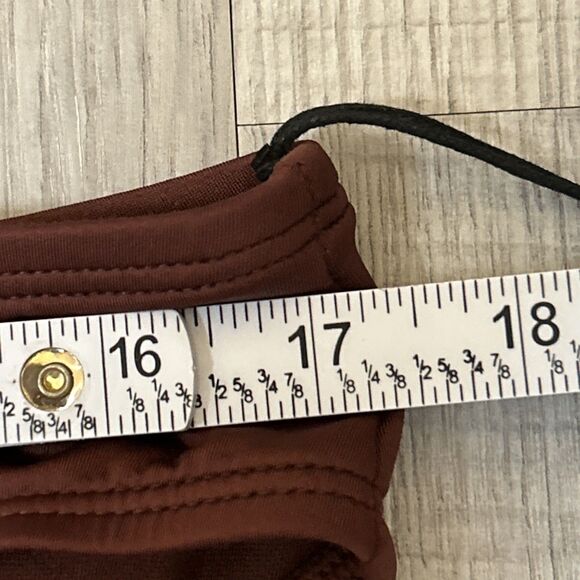 NWT Women's Low Rise Cheeky Bikini Bottom Shade & Shore Brown Size L 12/14 - Picture 9 of 16